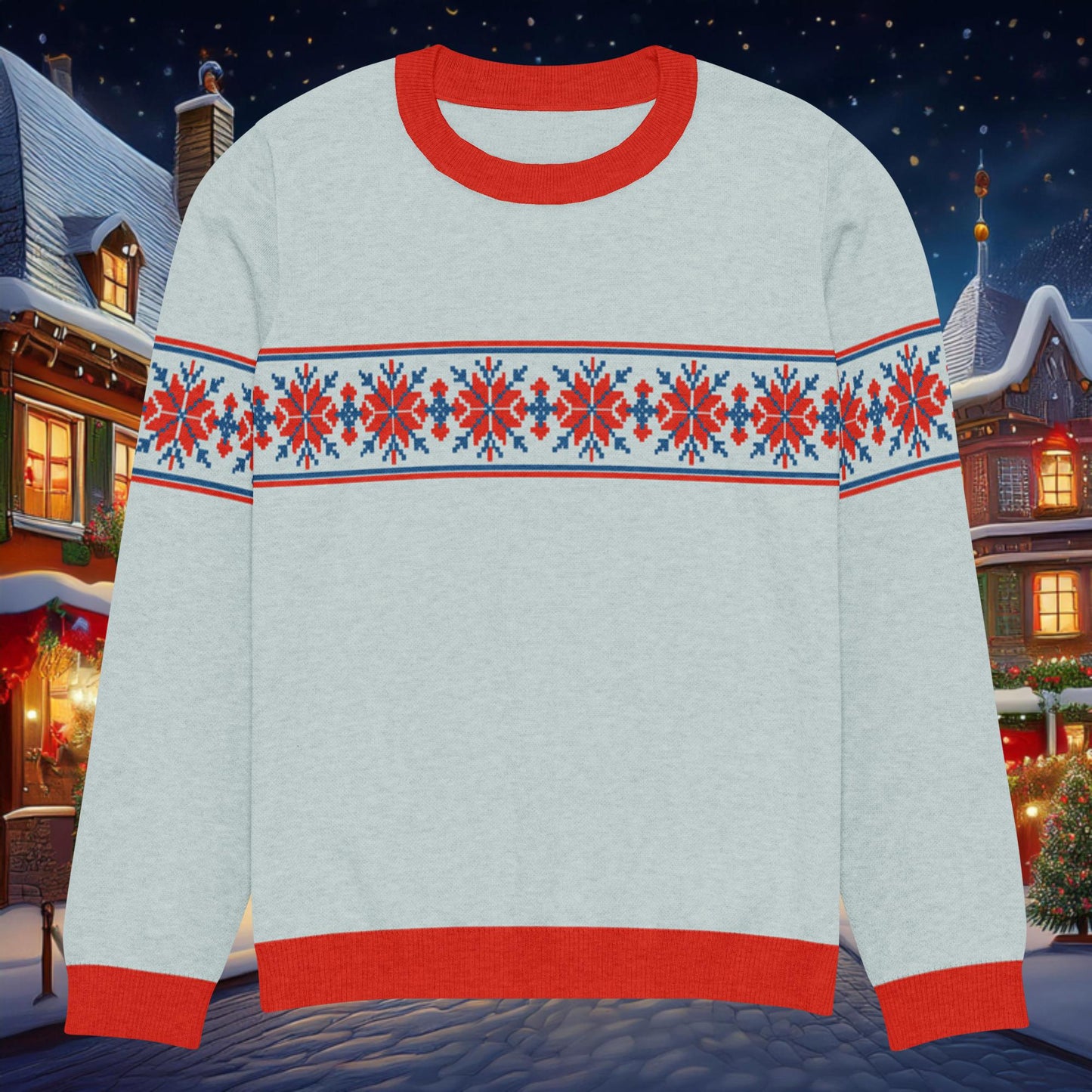 Yuletide Ember Knitted crew neck sweater