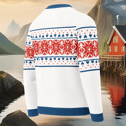 Selbu Rose Knitted crew neck sweater