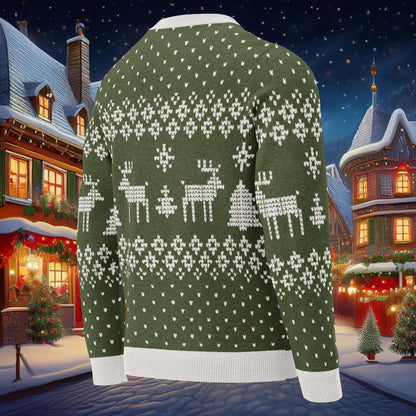 Woodland Winter Knitted crew neck sweater