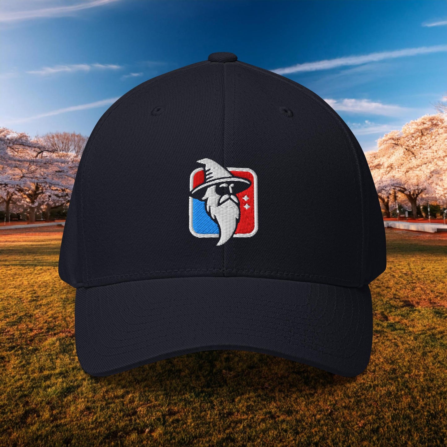 Wizard Basketball Logo Flexfit Cap