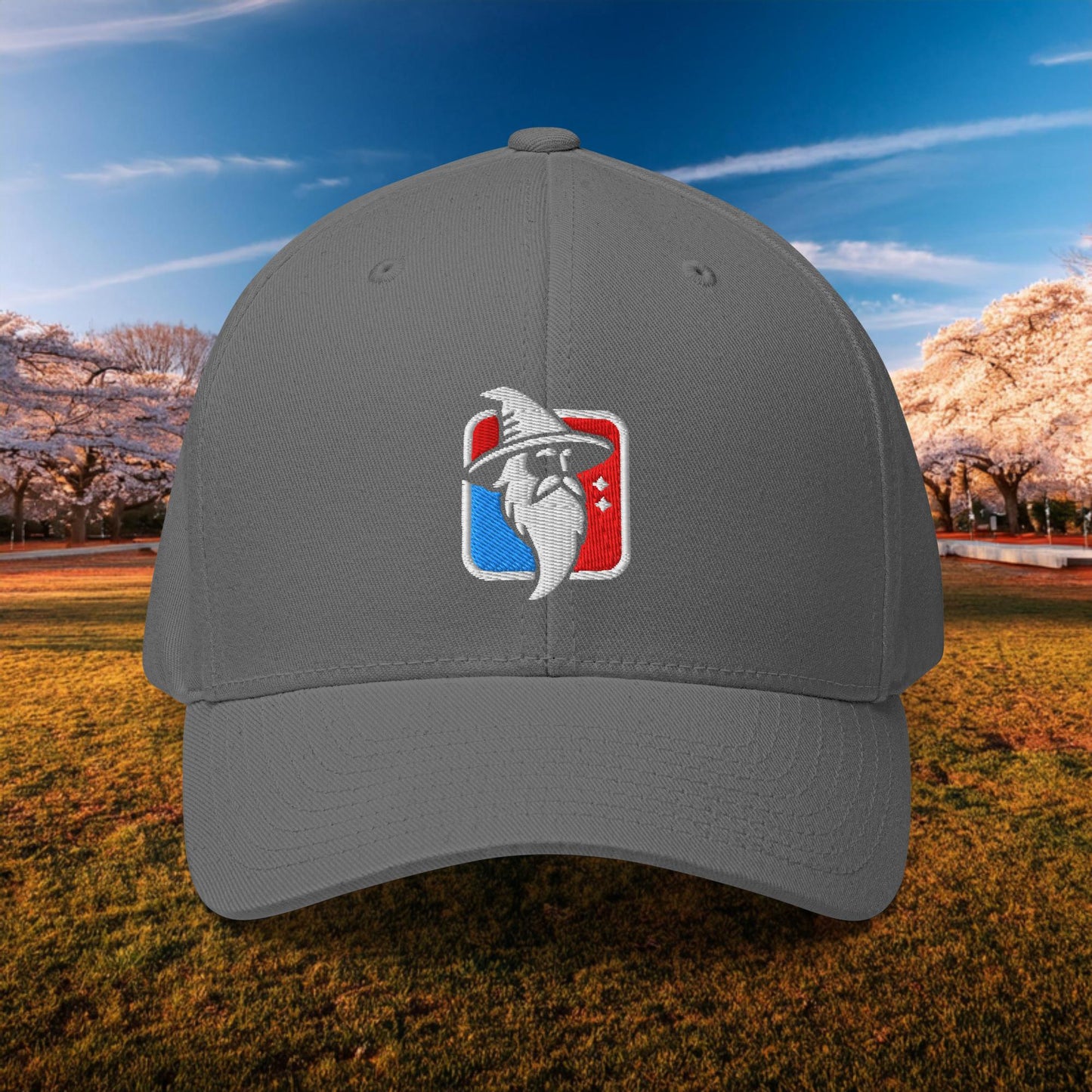 Wizard Basketball Logo Flexfit Cap