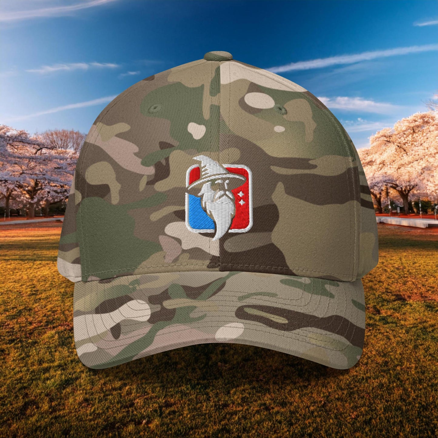 Wizard Basketball Logo Flexfit Cap