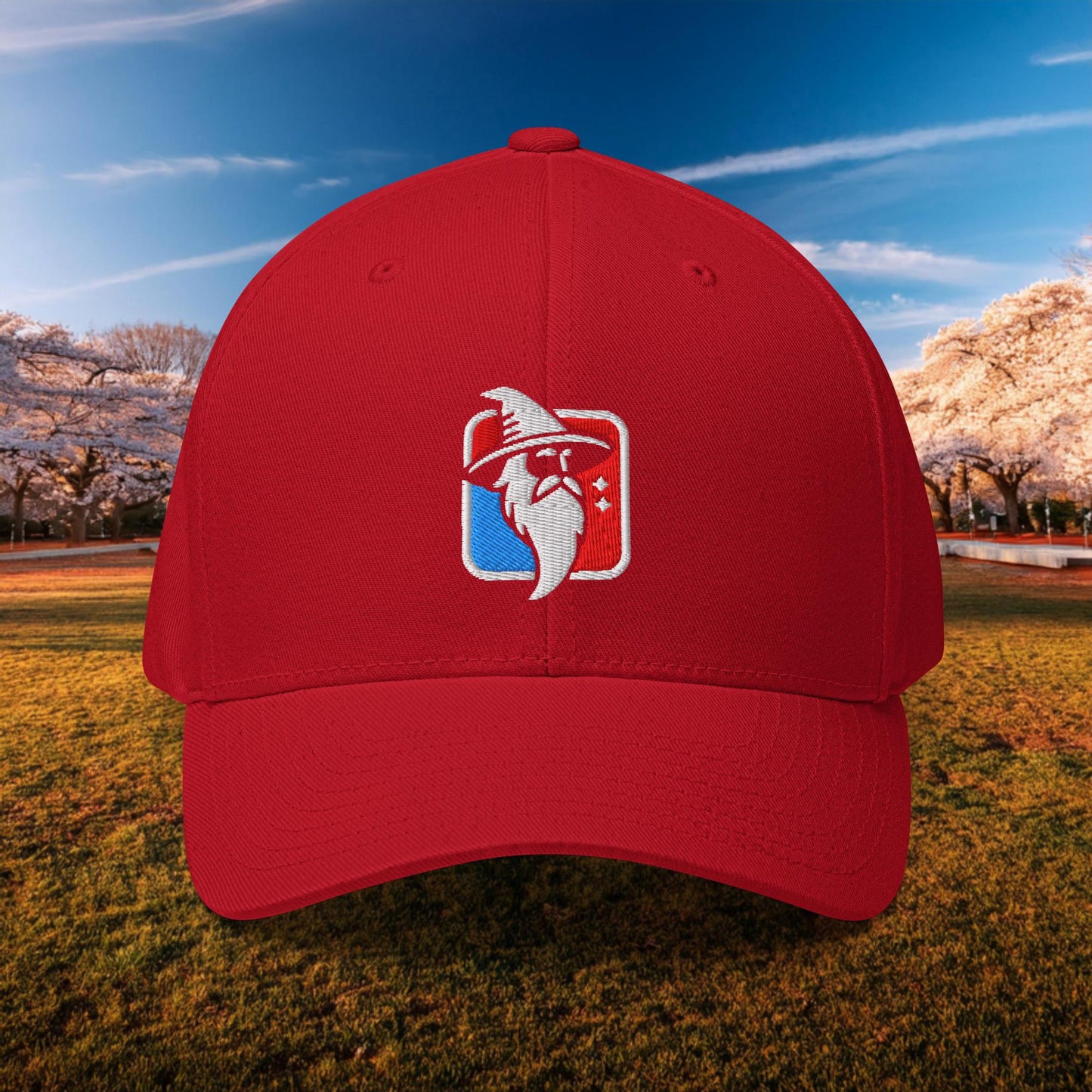 Wizard Basketball Logo Flexfit Cap