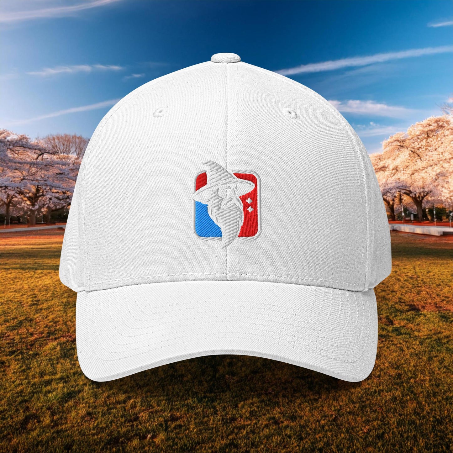 Wizard Basketball Logo Flexfit Cap