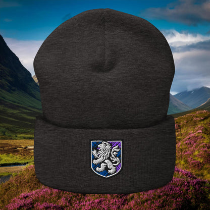 Rampant Lion Crest Cuffed Beanie